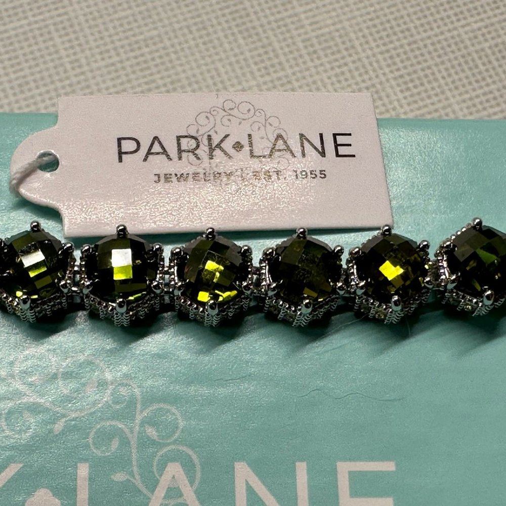 Park Lane Olive Honeycomb Bracelet
